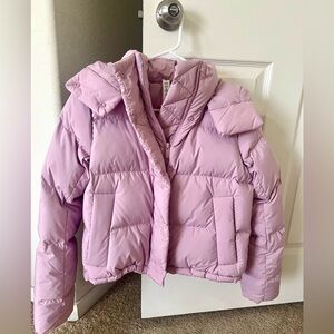 NWOT Lululemon Wunder Puff Cropped Jacket- Pink Peony